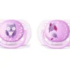 Philips AVENT Tutit, Tuttipullot Ja Pullotutit>Avent superpehme&auml; tutti 0-6kk 2 kpl, lila