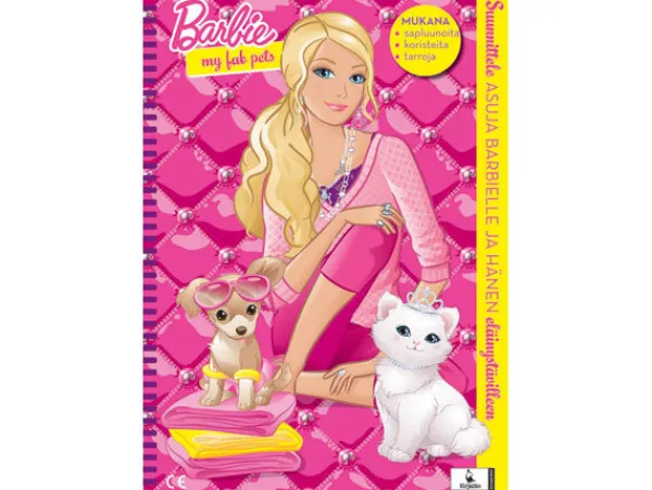 Barbie Puuha- Ja Värityskirjat>: Suunnittele asuja lle ja hänen eläinystävilleen