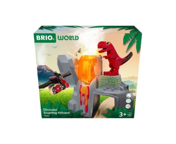 BRIO Brio>Dinosaurus ja Purkautuva Tulivuori Lelusetti