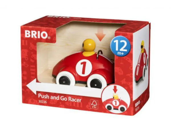 BRIO Työnnettävät Ja Vedettävät>Push & Go kilpa-auto