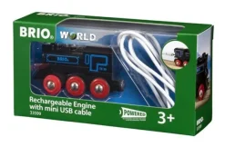 BRIO Junaradat|Brio>WORLD Ladattava veturi mini usb -johdolla