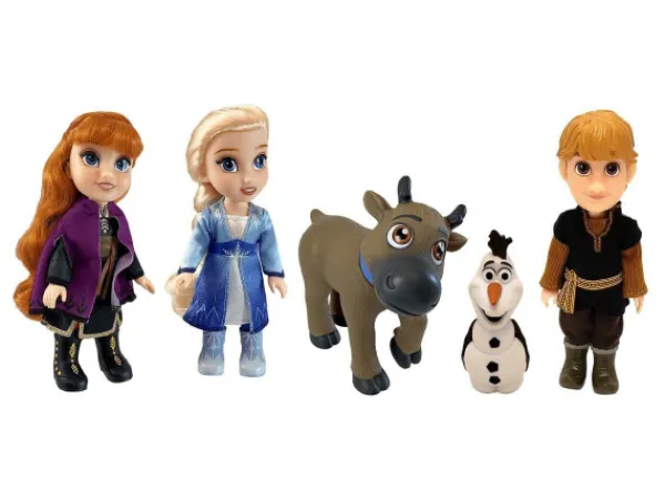 Disney Frozen Prinsessa- Ja Muotinuket>2 Leikkisetti, 5 hahmoa