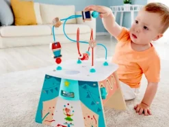 Hape Vauvalelut>Sirkusaiheinen puuhakuutio projektorilla