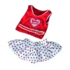 Teddy Mountain Valitse 2: Vaatteet>Love Rocks toppi ja hame, 40 cm