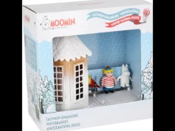 Muumi Muumilelut>Talvinen uimahuone ja 3 hahmoa
