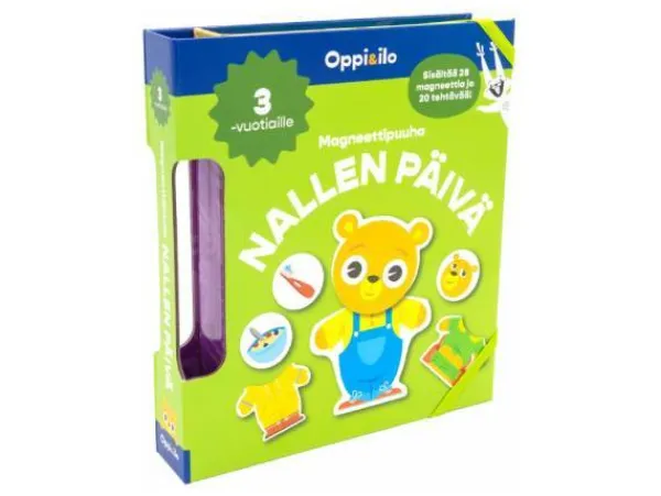Oppi&ilo Puuha- Ja Värityskirjat>Oppi&Ilo Nallen päivä Magneettipuuha