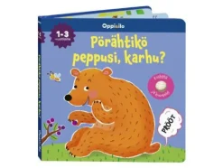 Oppi&ilo Puuha- Ja Värityskirjat>Oppi&Ilo  P&ouml;r&auml;htik&ouml; peppusi, karhu? &Auml;&auml;nikirja