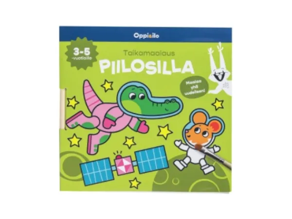 Oppi&ilo Puuha- Ja Värityskirjat>Oppi&ilo Taikamaalaus piilosilla Puuhakirja