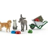 Schleich Eläinfiguurit>Maatilan ruokintasetti