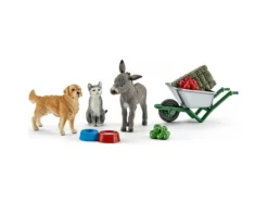 Schleich Eläinfiguurit>Maatilan ruokintasetti